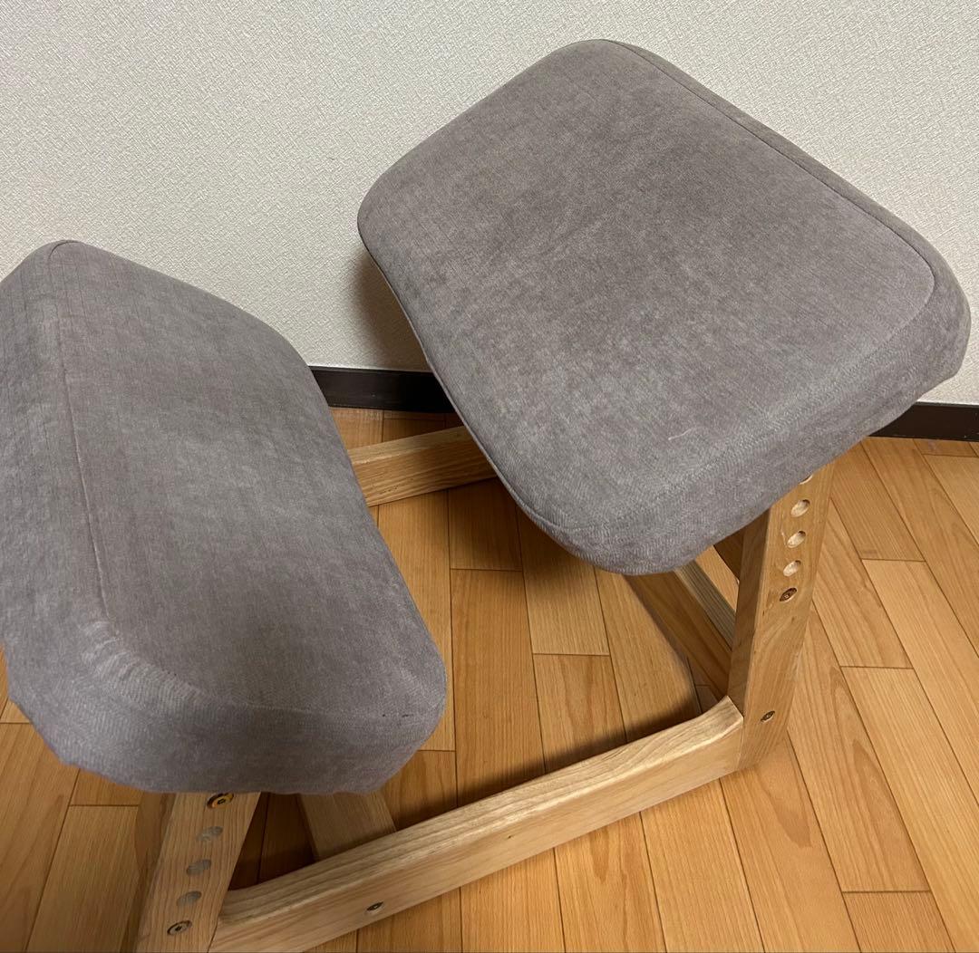 ベルメゾン　バランスチェア　学習椅子 背すじピン 子ども用デスクチェア