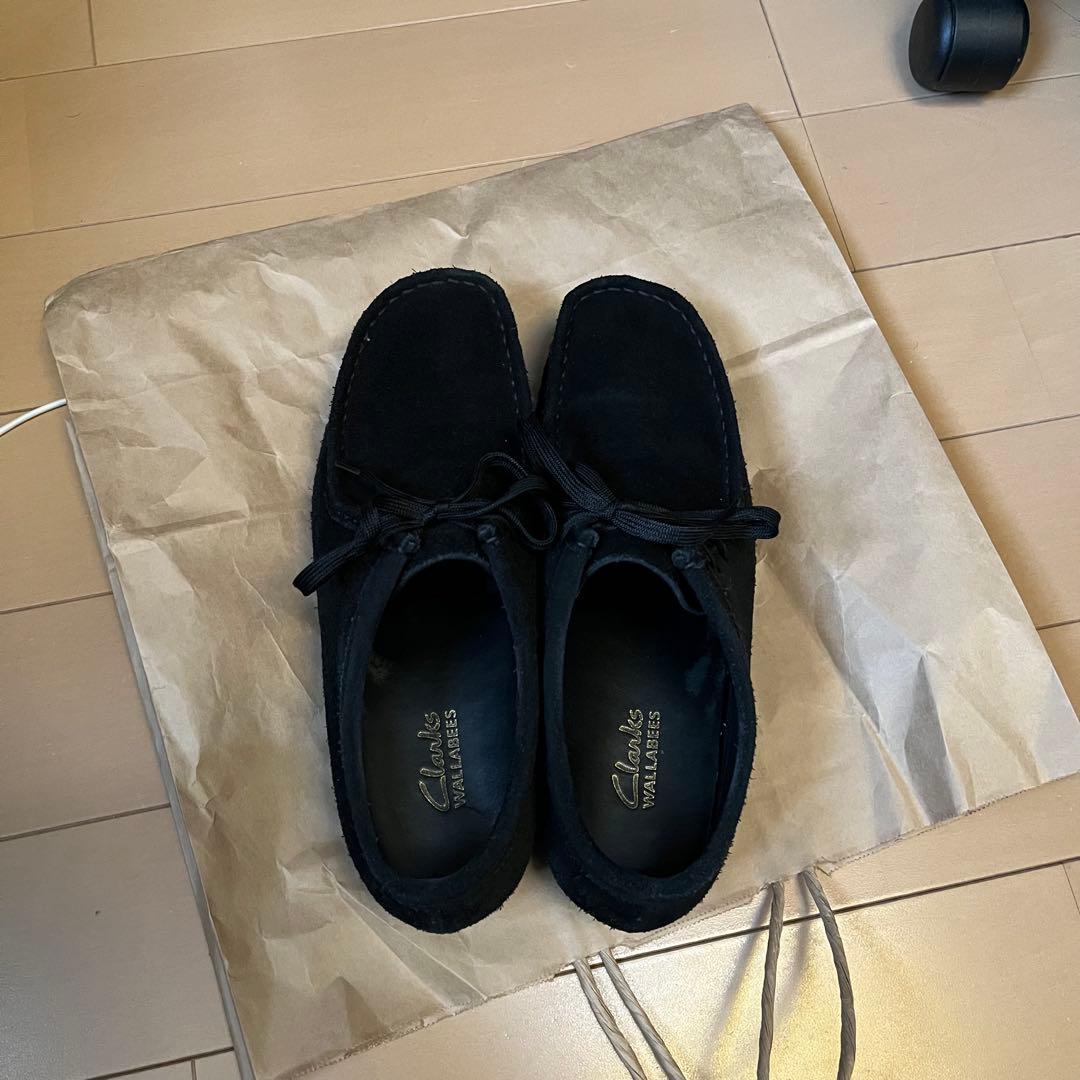 靴 Clarks Wallabee 2 WP Black UK8 EUR42