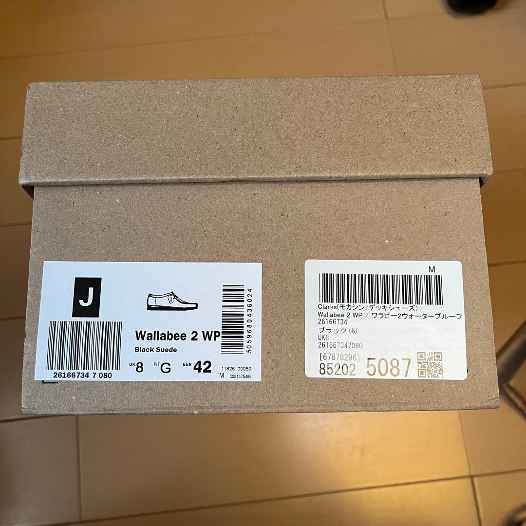 靴 Clarks Wallabee 2 WP Black UK8 EUR42