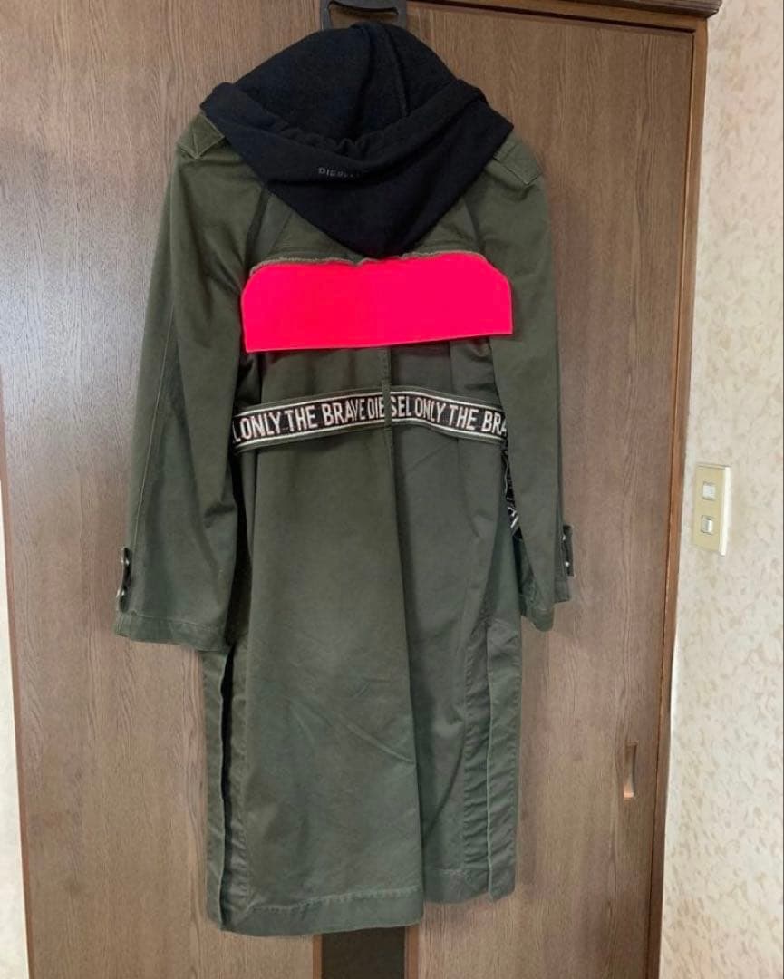 DIESEL トレンチコート　カーキxs
