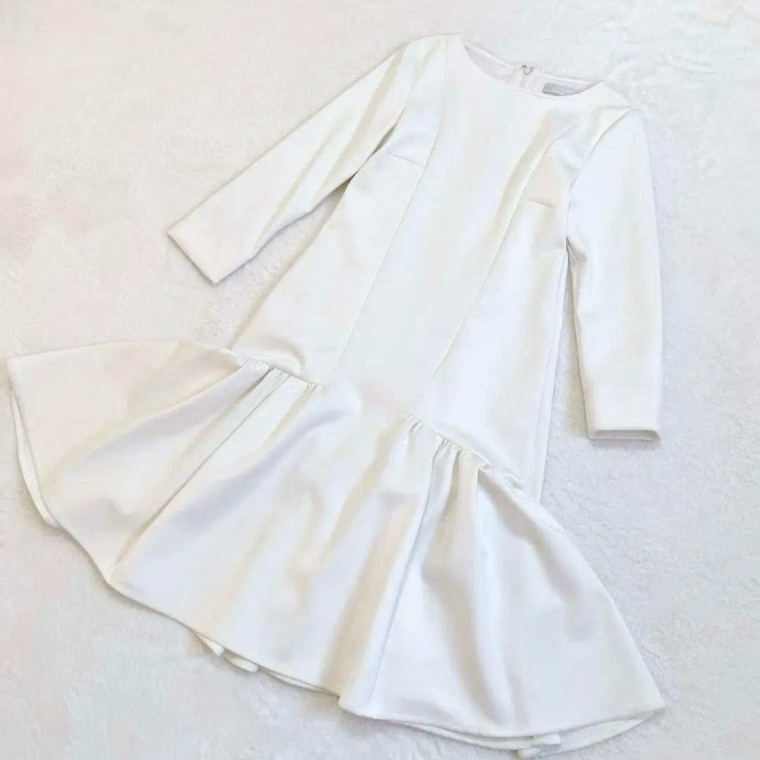 CELFORD セルフォード　ダンボールカットワンピース アイボリー 洗濯可
