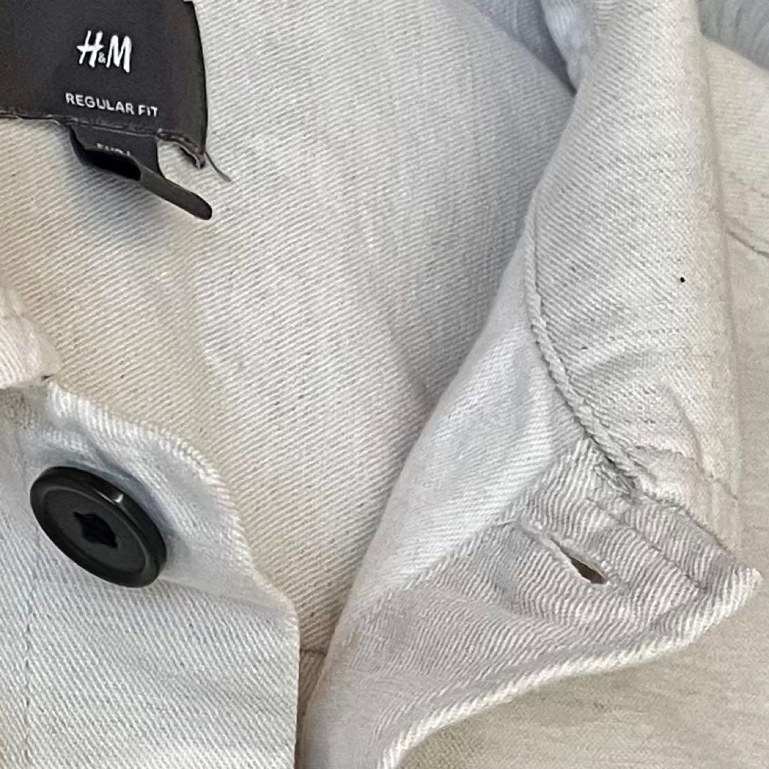  リネン混 カバーオール コットン麻 ジャケット XL オーバーサイズ