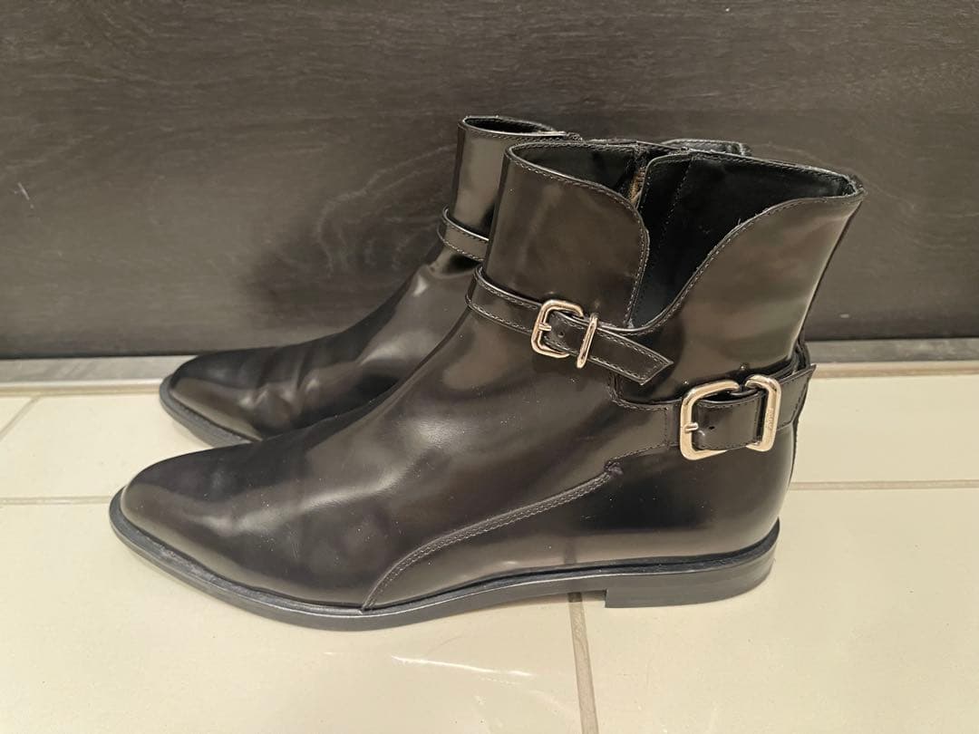 新品未使用 TOD’S ブラックショートブーツ サイズ39