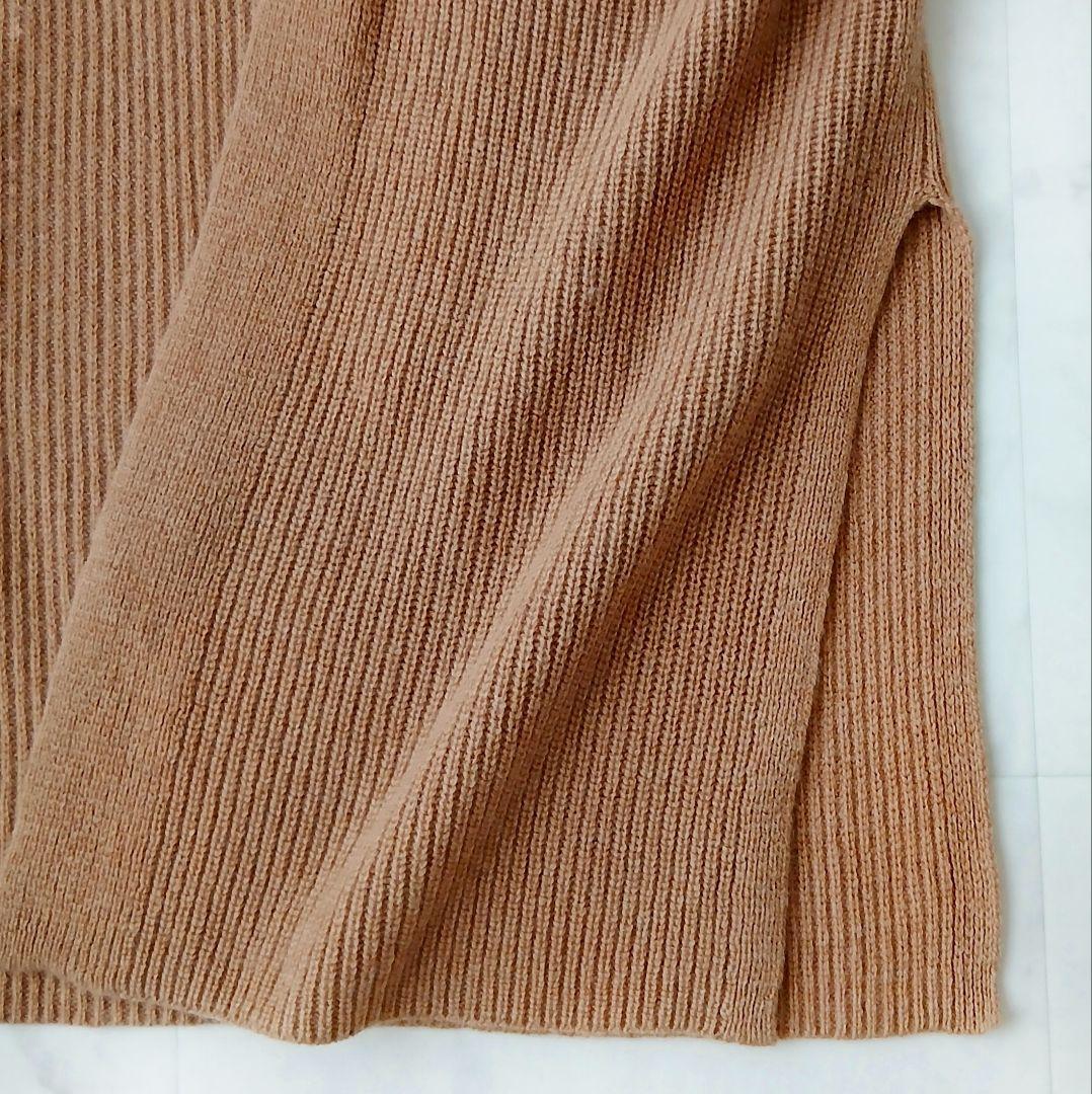 美品 ポロ ラルフローレン 上質 ウールカシミヤ ロングカーディガン ブラウン