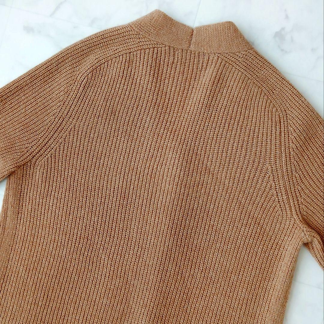 美品 ポロ ラルフローレン 上質 ウールカシミヤ ロングカーディガン ブラウン