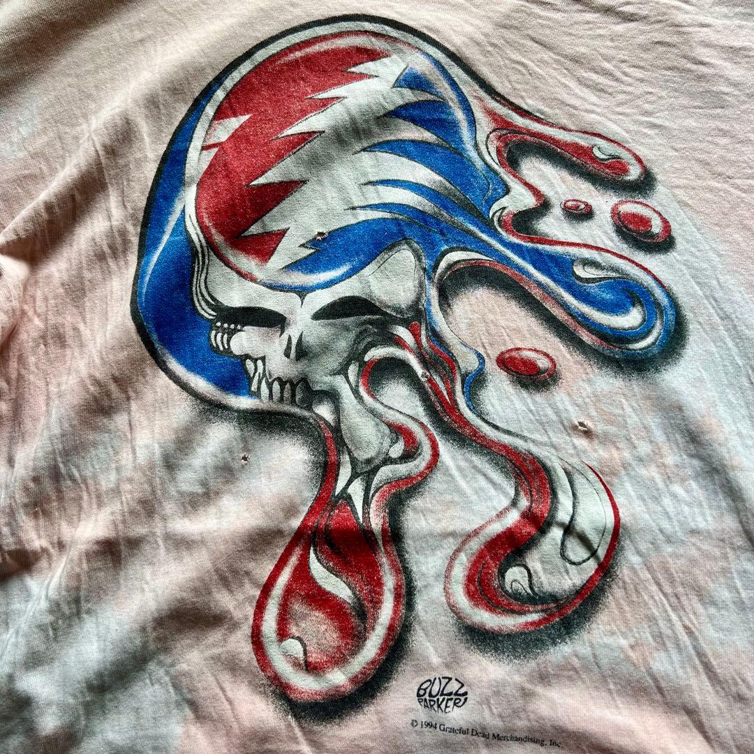 希少90's vintage Grateful Dead バンT フェード　襤褸