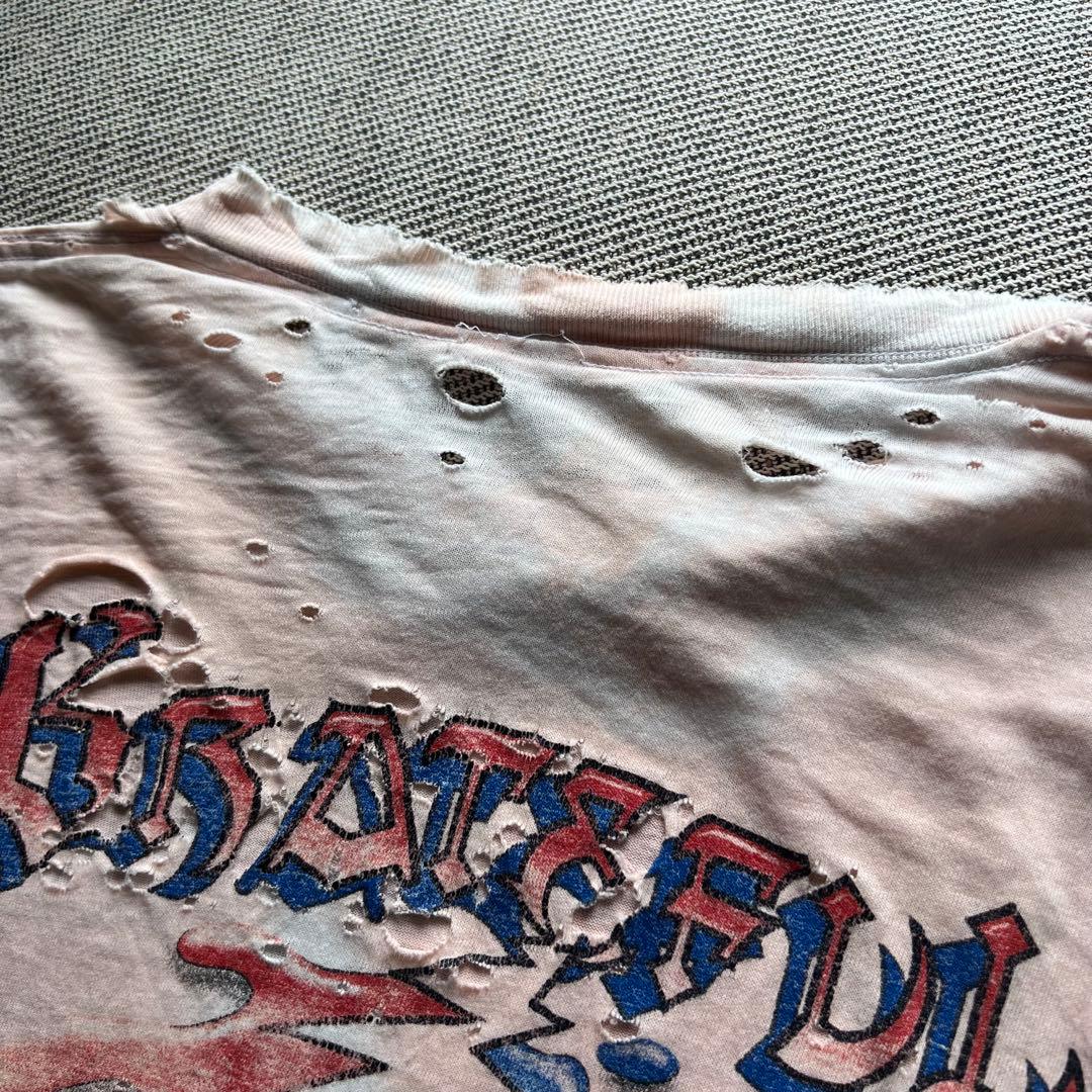 希少90's vintage Grateful Dead バンT フェード　襤褸