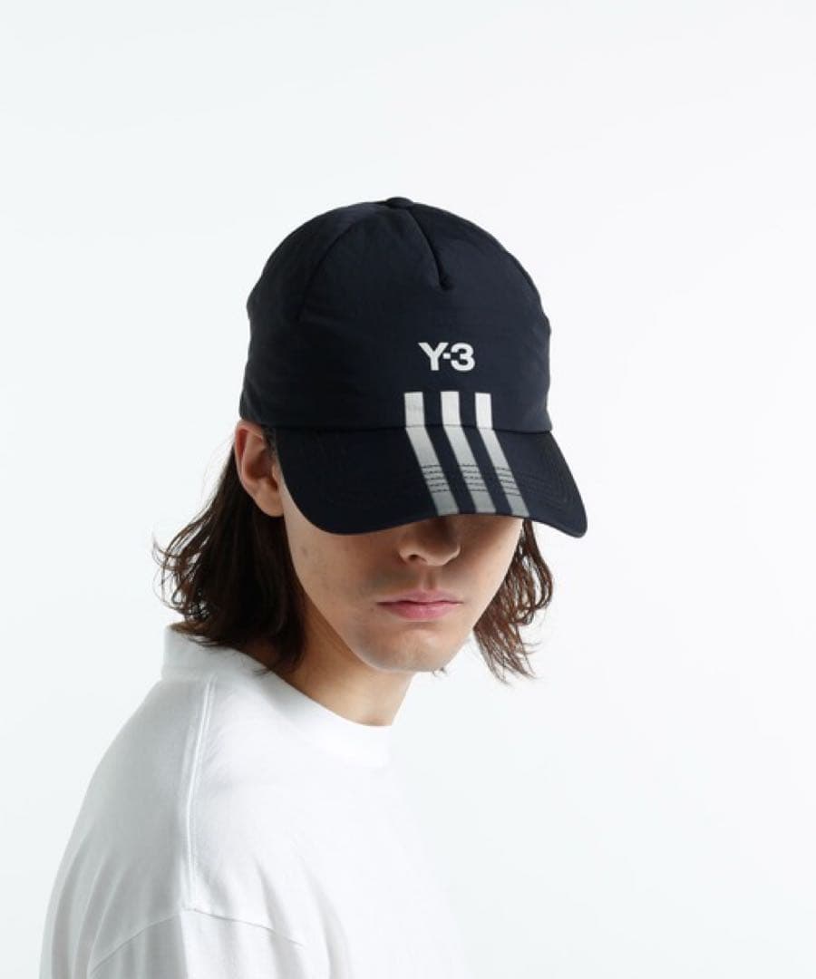 Y-3 STRP CAP ブラック ナイロンキャップ 美品