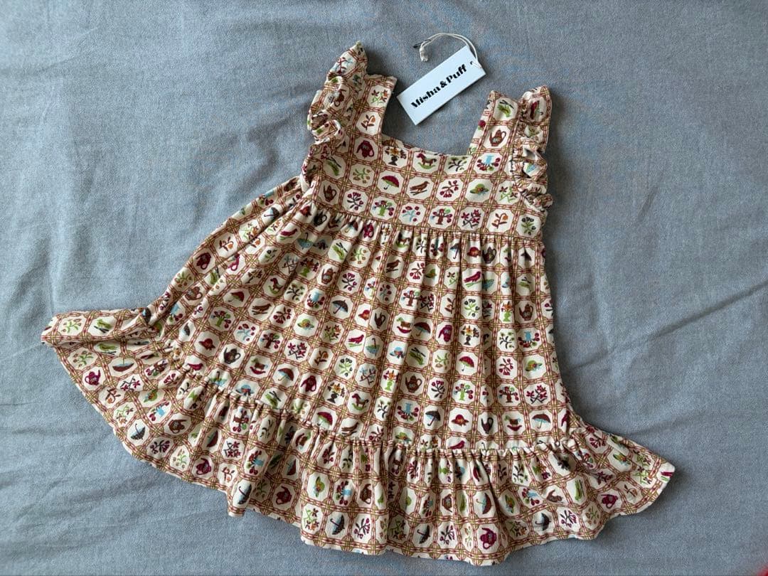 Misha & Puff ラッフルスリーブドレス 2Y