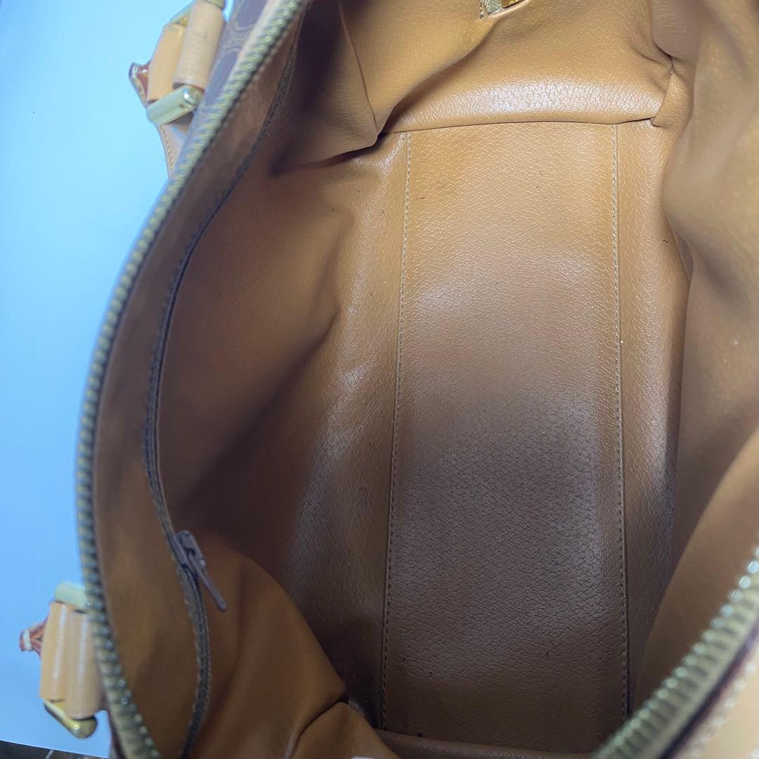 美品　CELINE ボストンバッグ　ブラウン マカダム柄　オールドセリーヌ