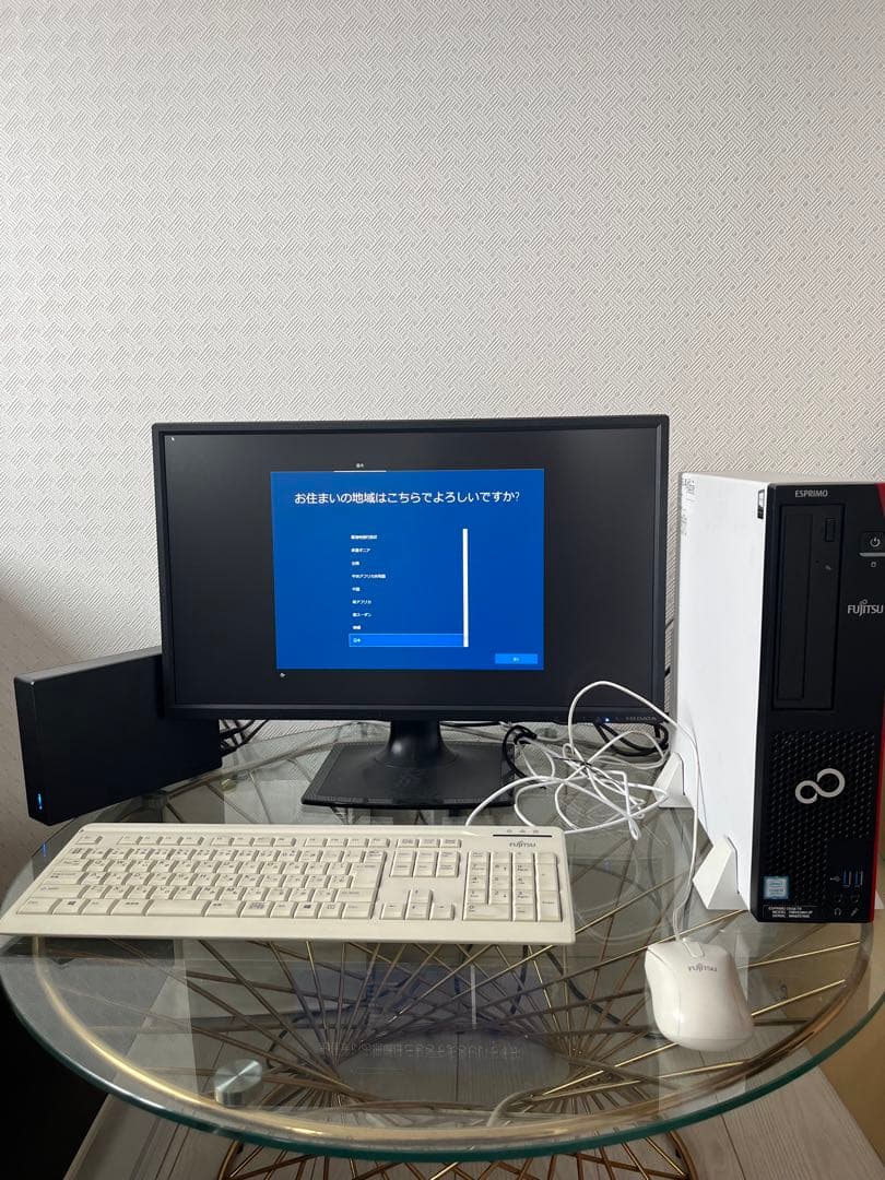 フルセット富士通 ESPRIMO D558/TX 1TB外付けHDD付 初期化済