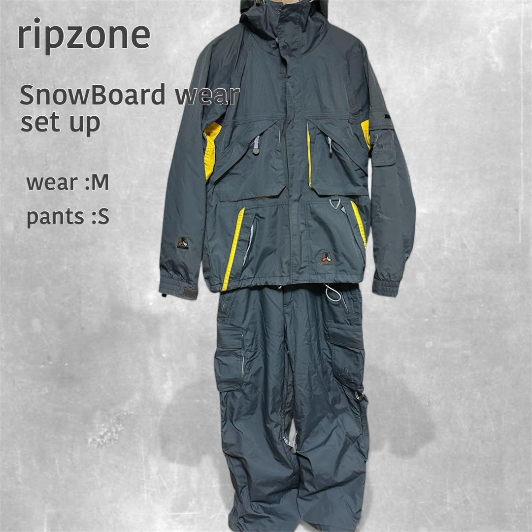 【希少】00's ripzone TRILOGY スノボウェア上下セットアップ