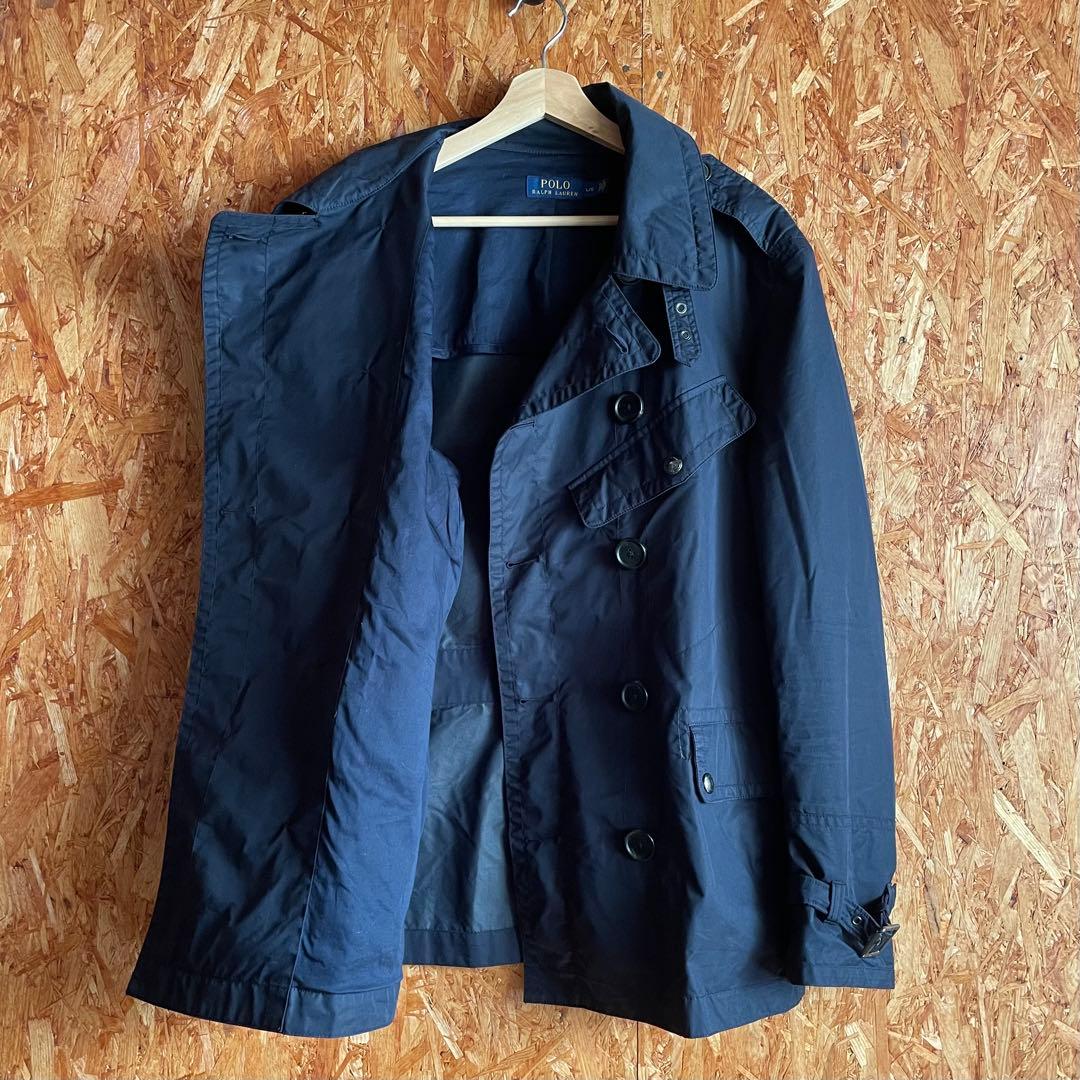 Polo Ralph Lauren Pコート ミリタリーコート ベルト ネイビー