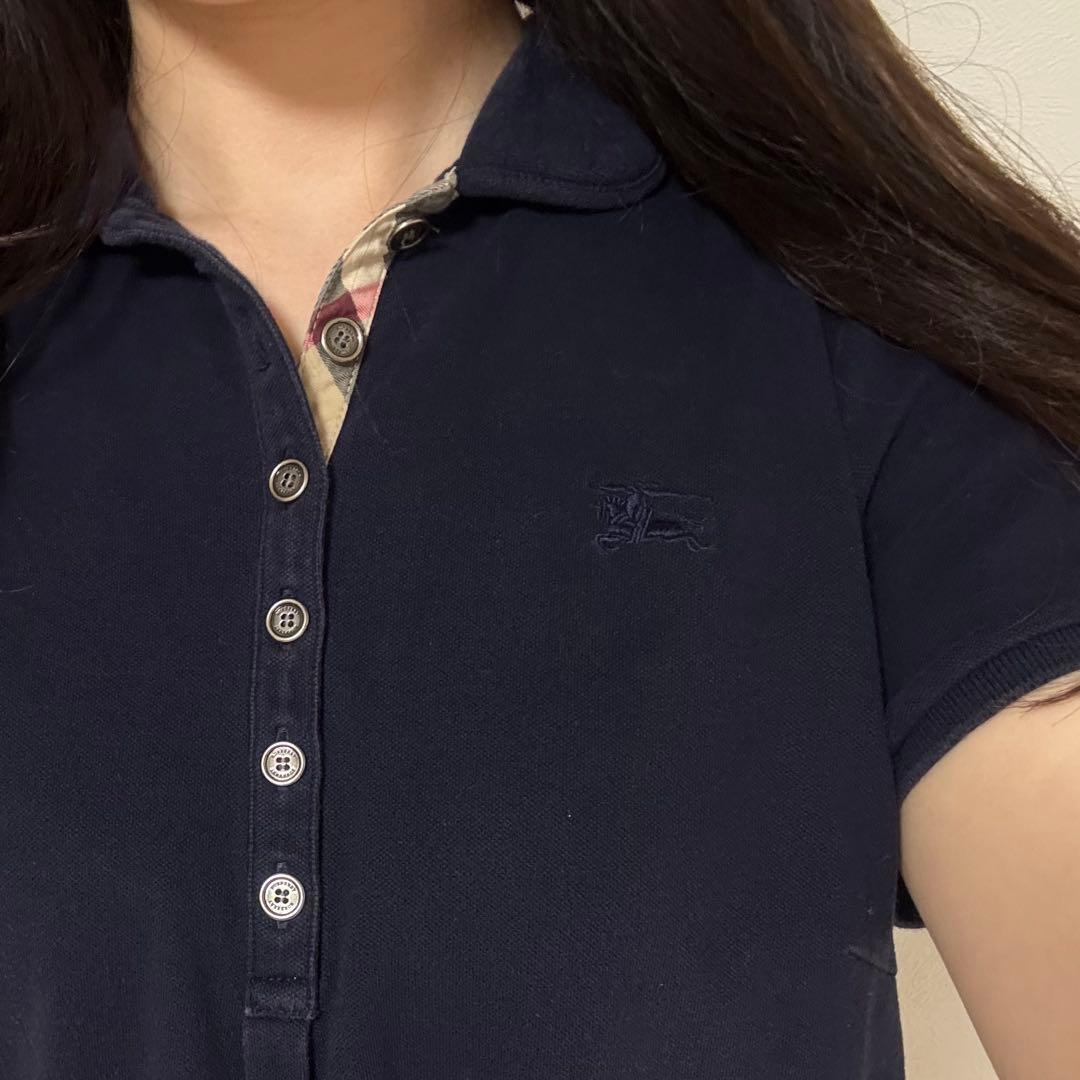 BURBERRY ポロシャツ　ネイビー♡