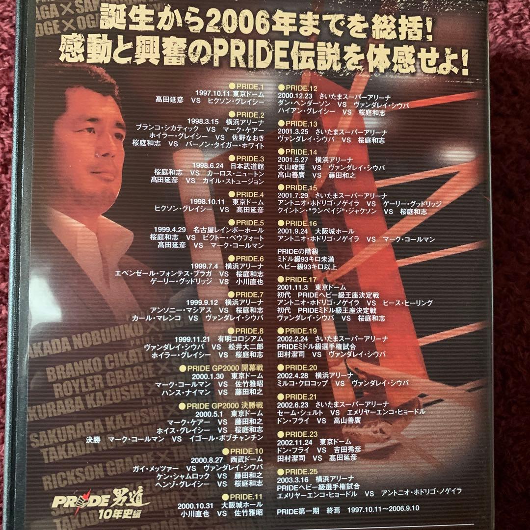 プライド男道無差別級グランプ2006完全網羅PRIDE10年の軌跡がココにDVD