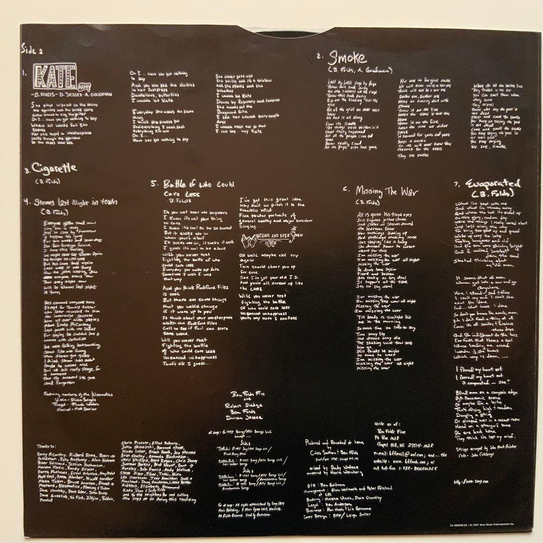 洋楽 Ben Folds Five Whatever and Ever Amen LP