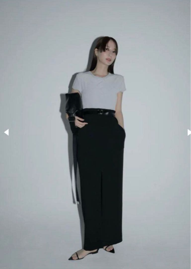 【最終値下げ】louren / front zipup pencil skirt