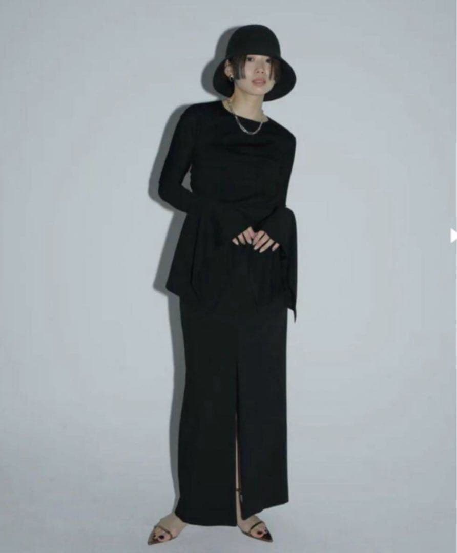 【最終値下げ】louren / front zipup pencil skirt