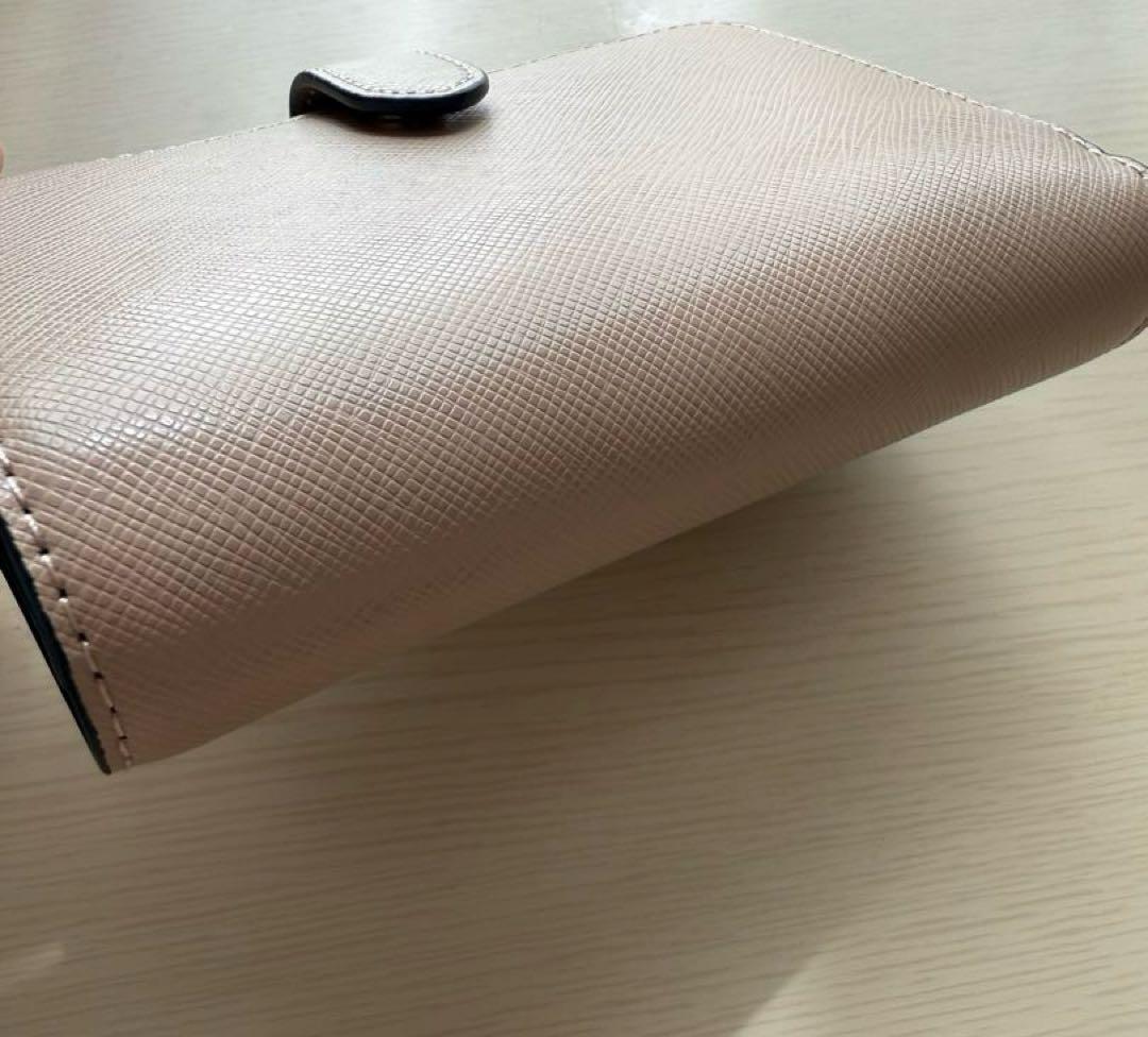 kate spade ケイトスペード 二つ折り財布 ブラック×ベージュ