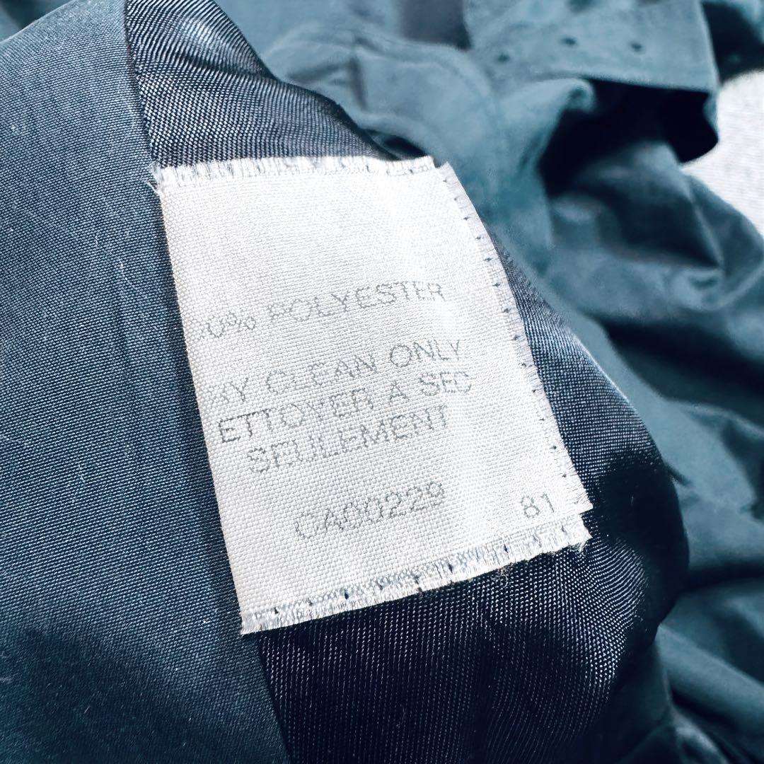 カナダ製 Aquascutum ダブル ロング トレンチコート ネイビー