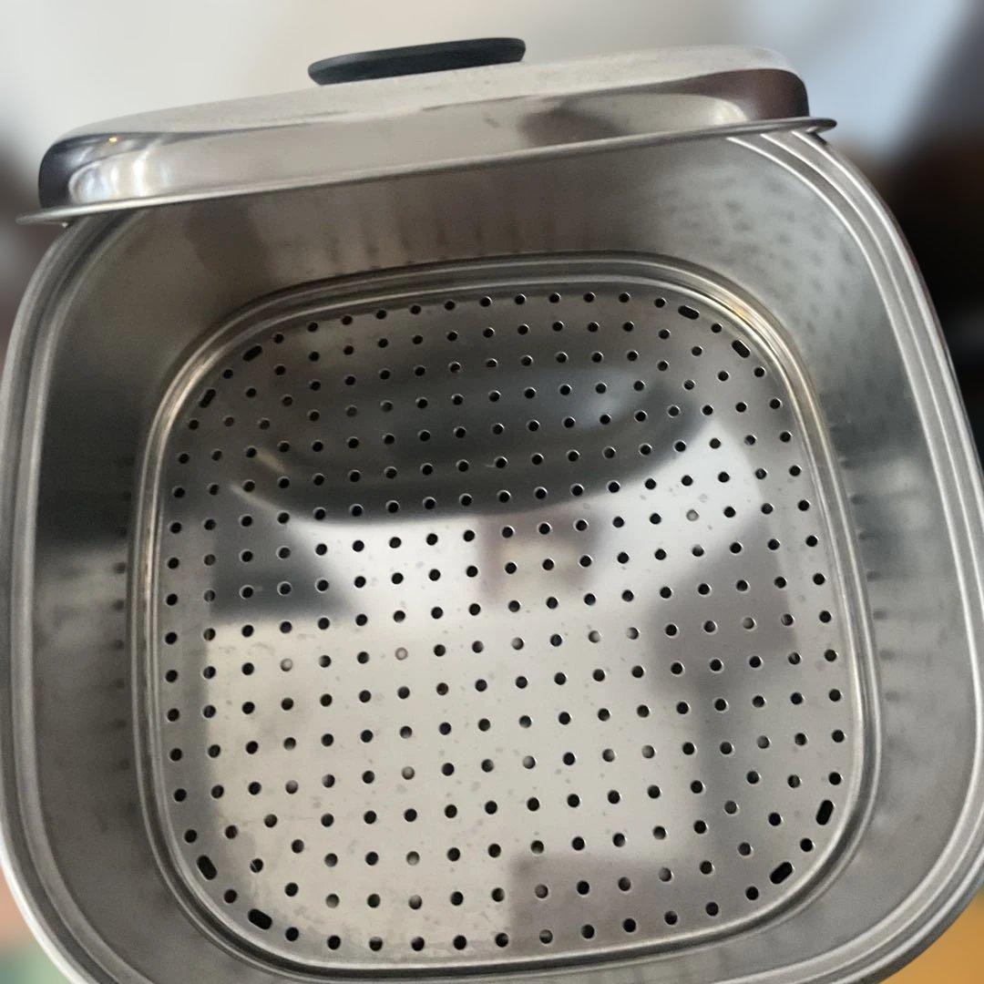 ステンレス製四角形蒸し器