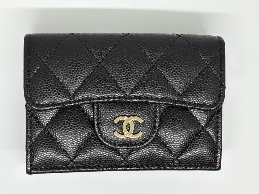 美品　シャネル　CHANEL 財布　三つ折り財布　ミニウォレット　マトラッセ