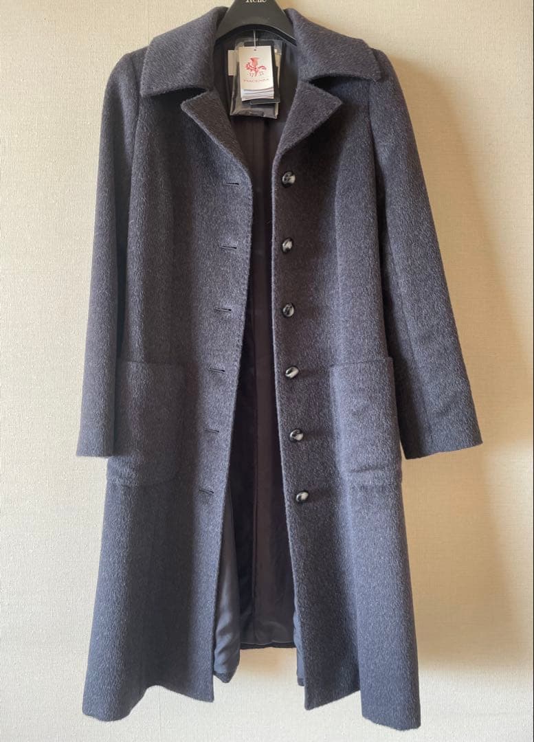 【未使用】Rene ロングコート　希少ウール　ダークグレー