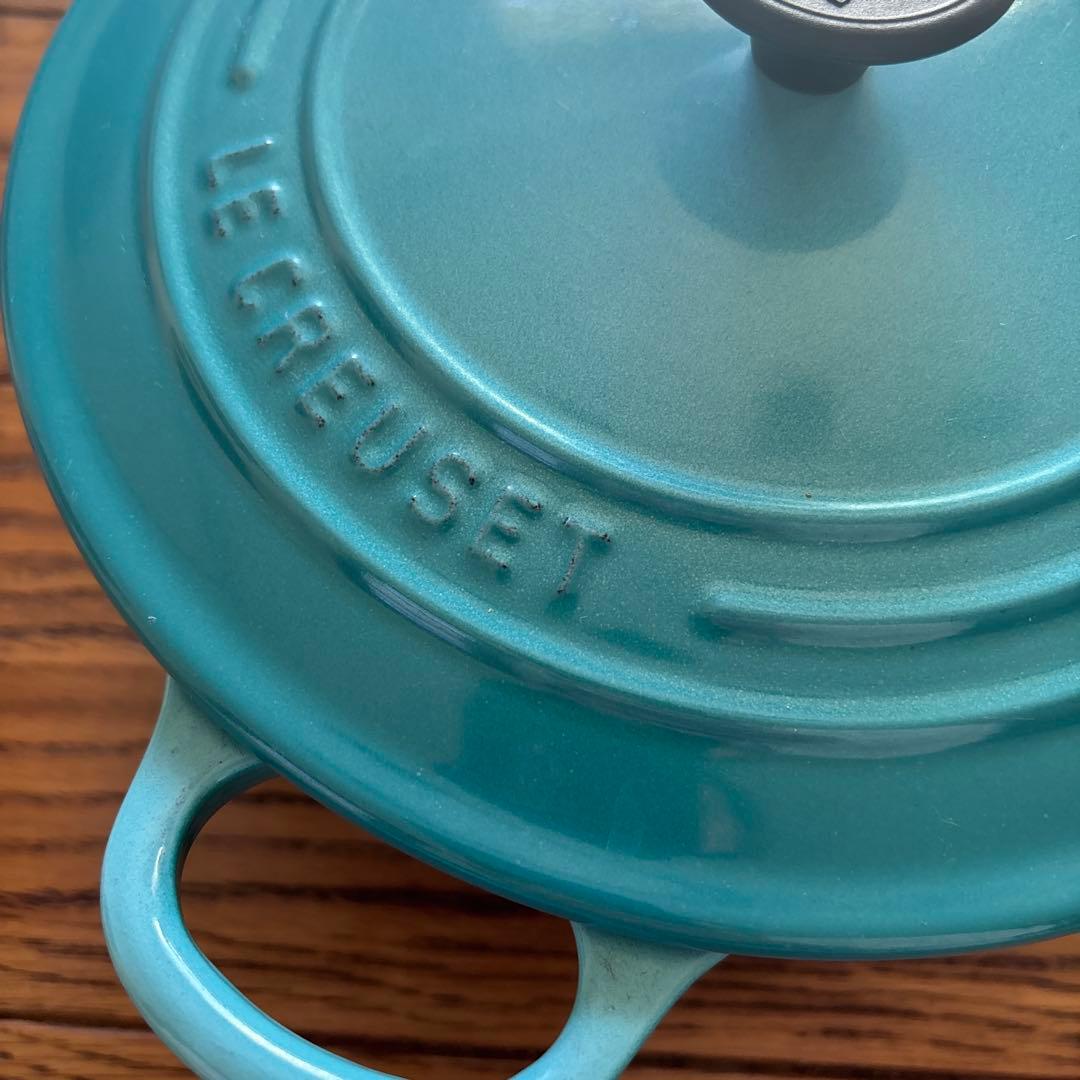 LE CREUSET ホーロー鍋 ターコイズブルー