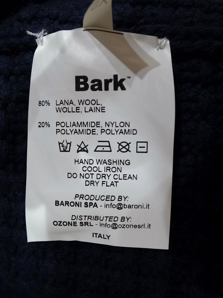 【新品 希少】 Bark ニットダッフルコート ネイビー