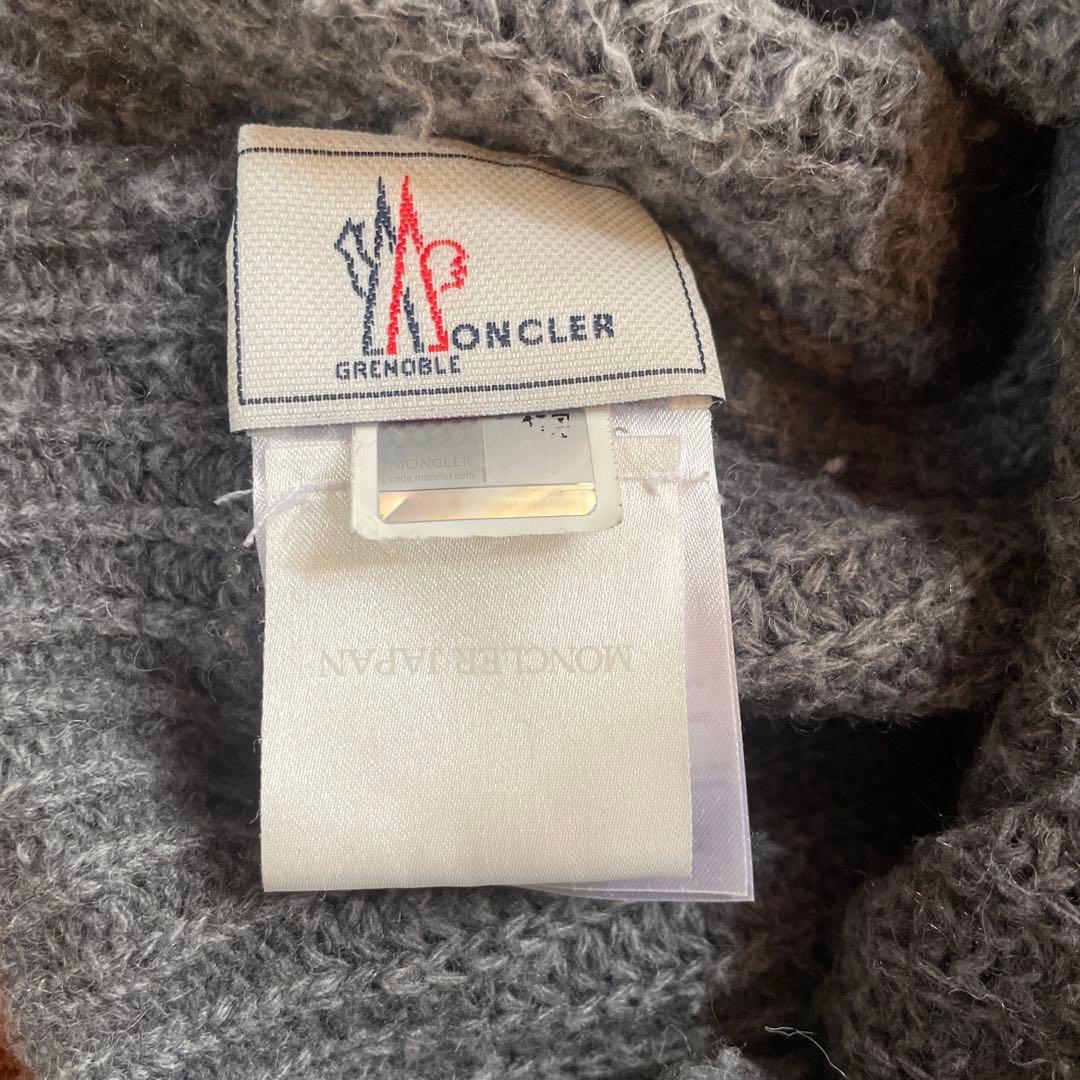 ま*ん様 【正規品】MONCLER ニット帽・ビーニー　グレー　（レア）