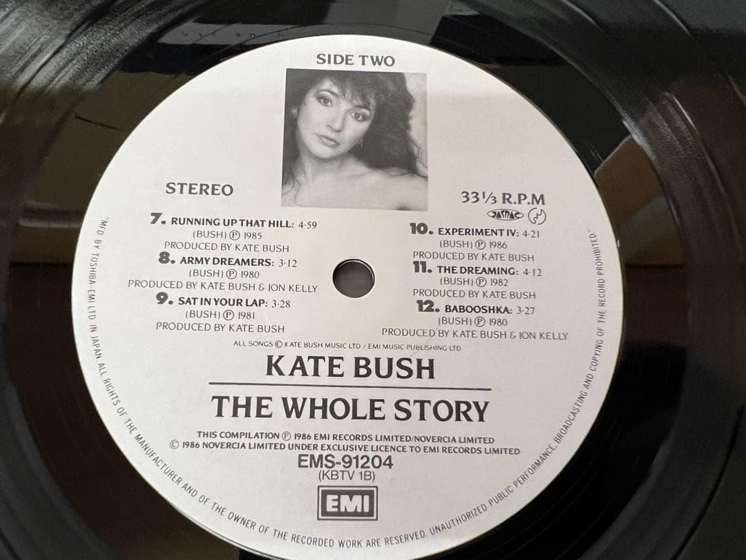 Kate Bush ザ・ホール・ストーリー LP 洋楽レコー　ド　日本盤 帯付