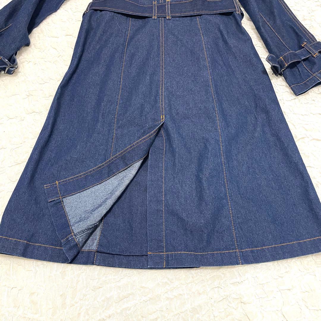 【美品】ヤマダヤ　FENNEL デニムロングトレンチコートスプリングコート　M