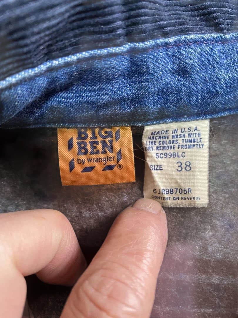 BIG BEN デニムカバーオール wrangler USA製 サイズ38