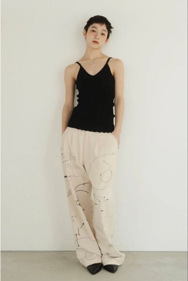トップス Knuth Marf cup in vneck camisole BLACK
