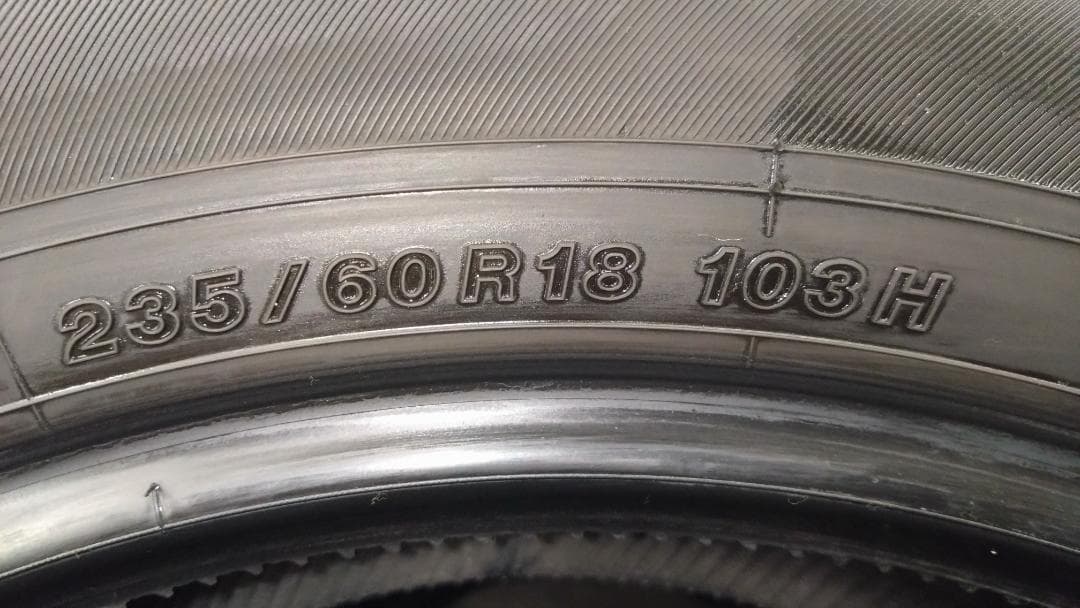 送料込 235/60R18 4本 9分山以上 ヨコハマBluEarth AE61