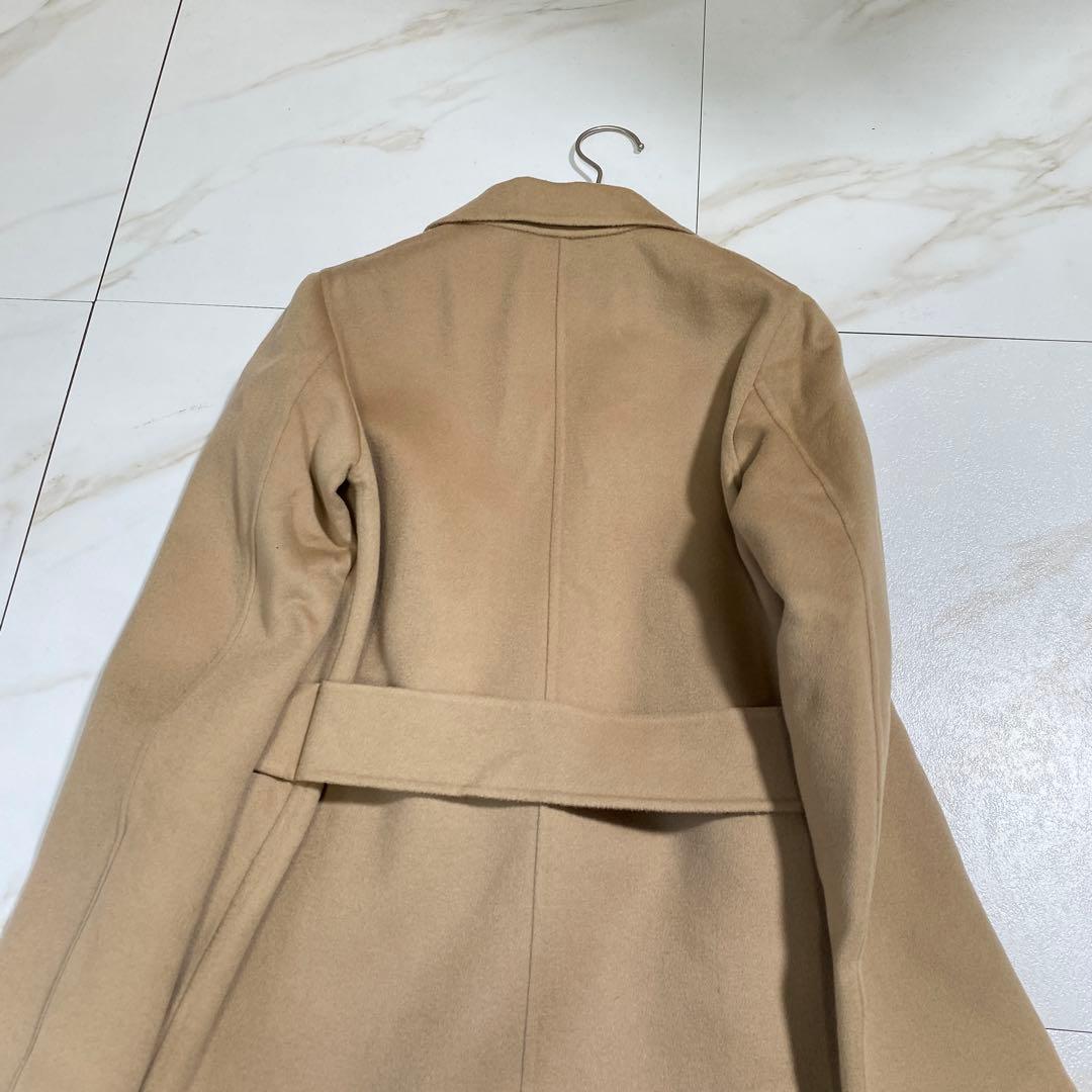 希少♡DRAWER カシミヤ リバーベルデッドコート ロング ダブルフェイス