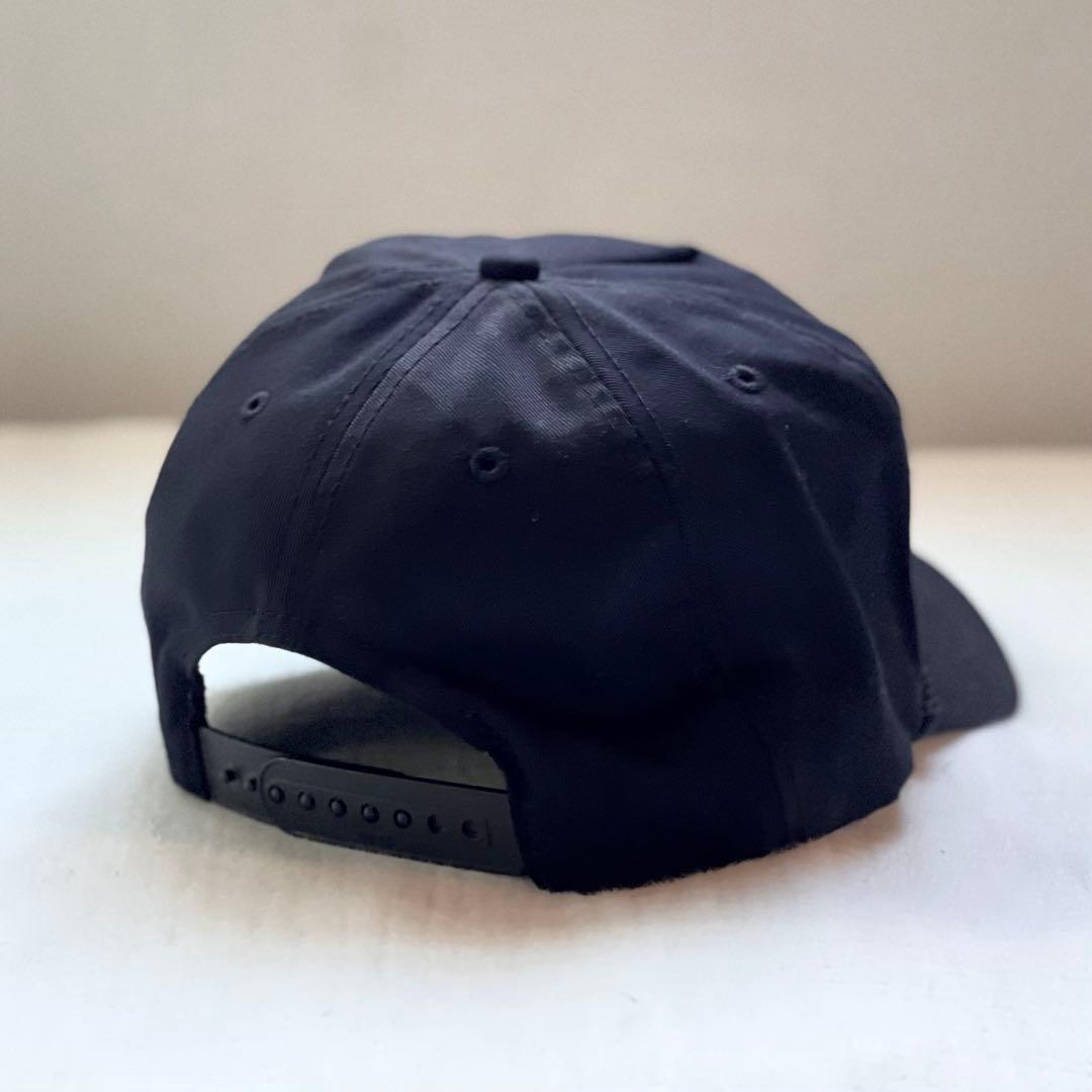 80's THRASHER スラッシャー 黒 スナップバック トラッカーキャップ