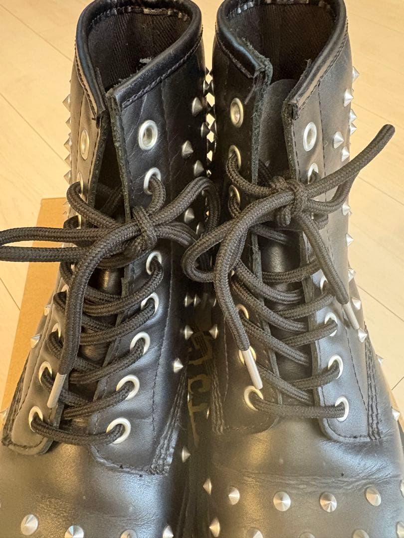 ⭐︎超美品⭐︎ドクターマーチンDr.Martensスタッズ ブラックミリタリーブーツ