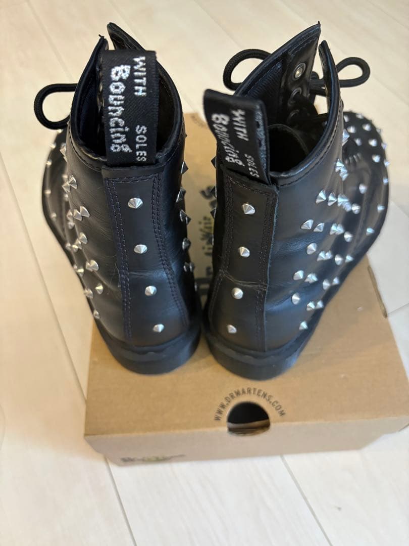 ⭐︎超美品⭐︎ドクターマーチンDr.Martensスタッズ ブラックミリタリーブーツ