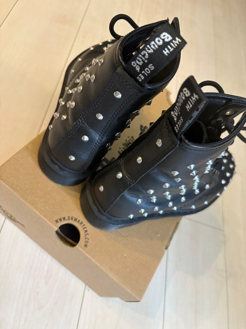 ⭐︎超美品⭐︎ドクターマーチンDr.Martensスタッズ ブラックミリタリーブーツ