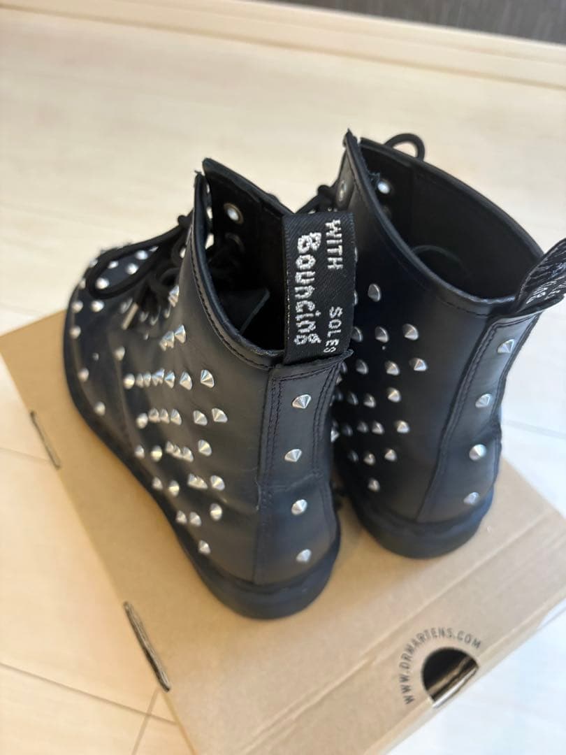 ⭐︎超美品⭐︎ドクターマーチンDr.Martensスタッズ ブラックミリタリーブーツ