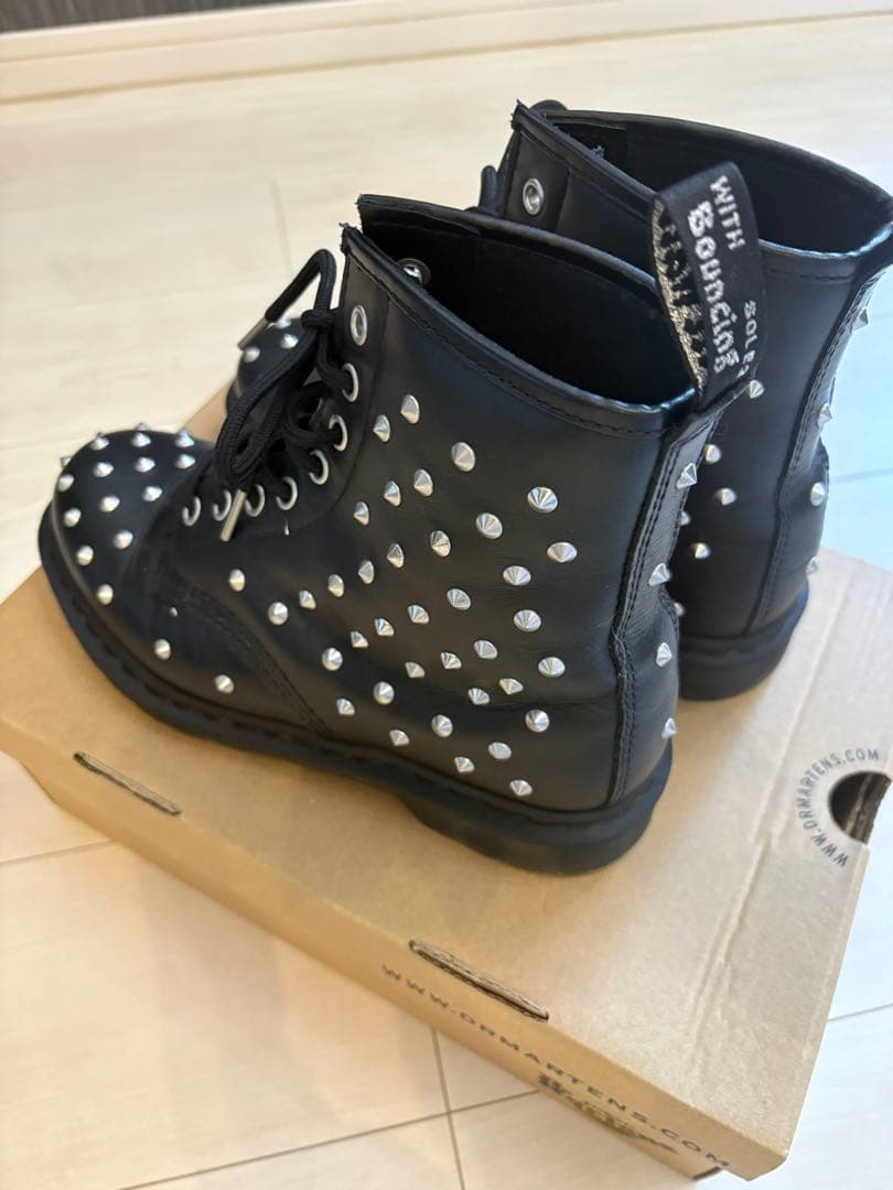⭐︎超美品⭐︎ドクターマーチンDr.Martensスタッズ ブラックミリタリーブーツ