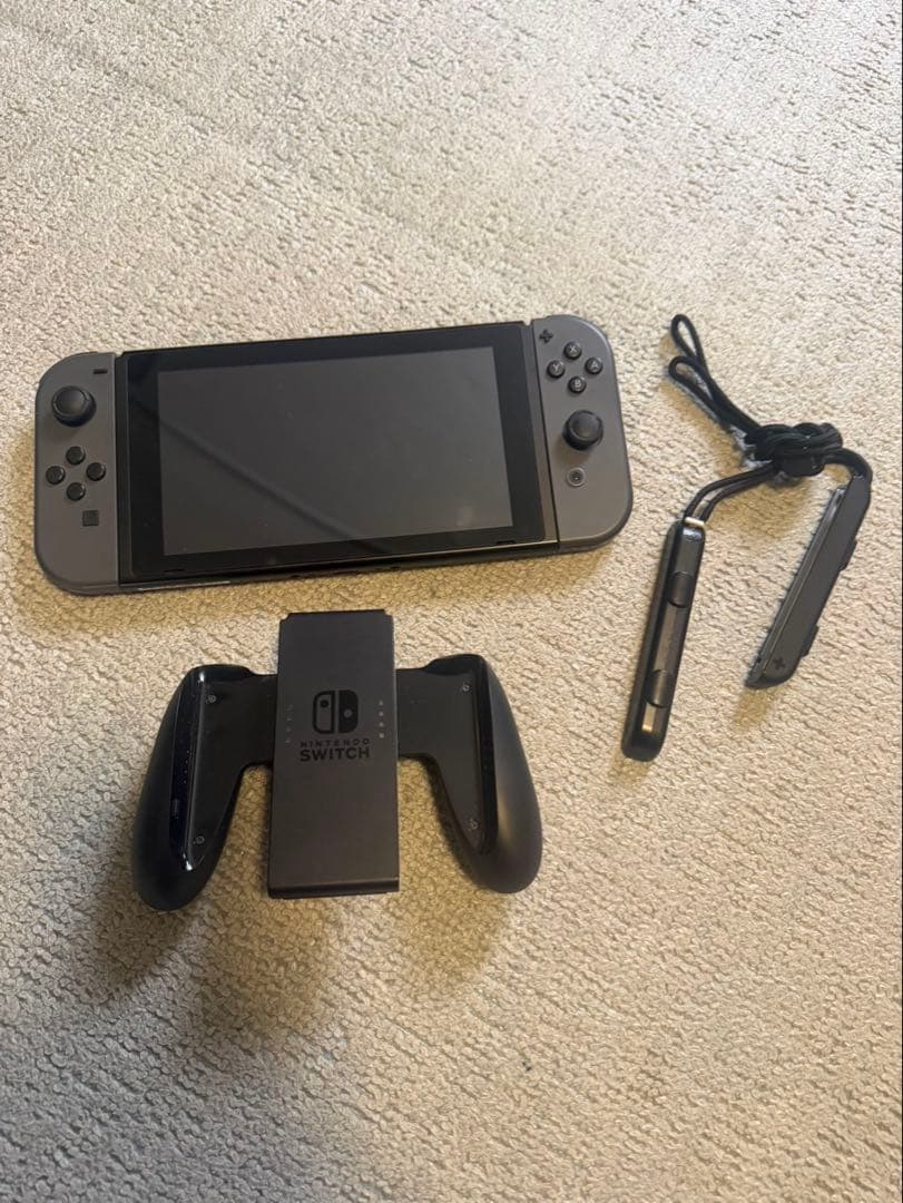 【箱無し】Nintendo Switch 本体 グレー　純正付属品一部あり