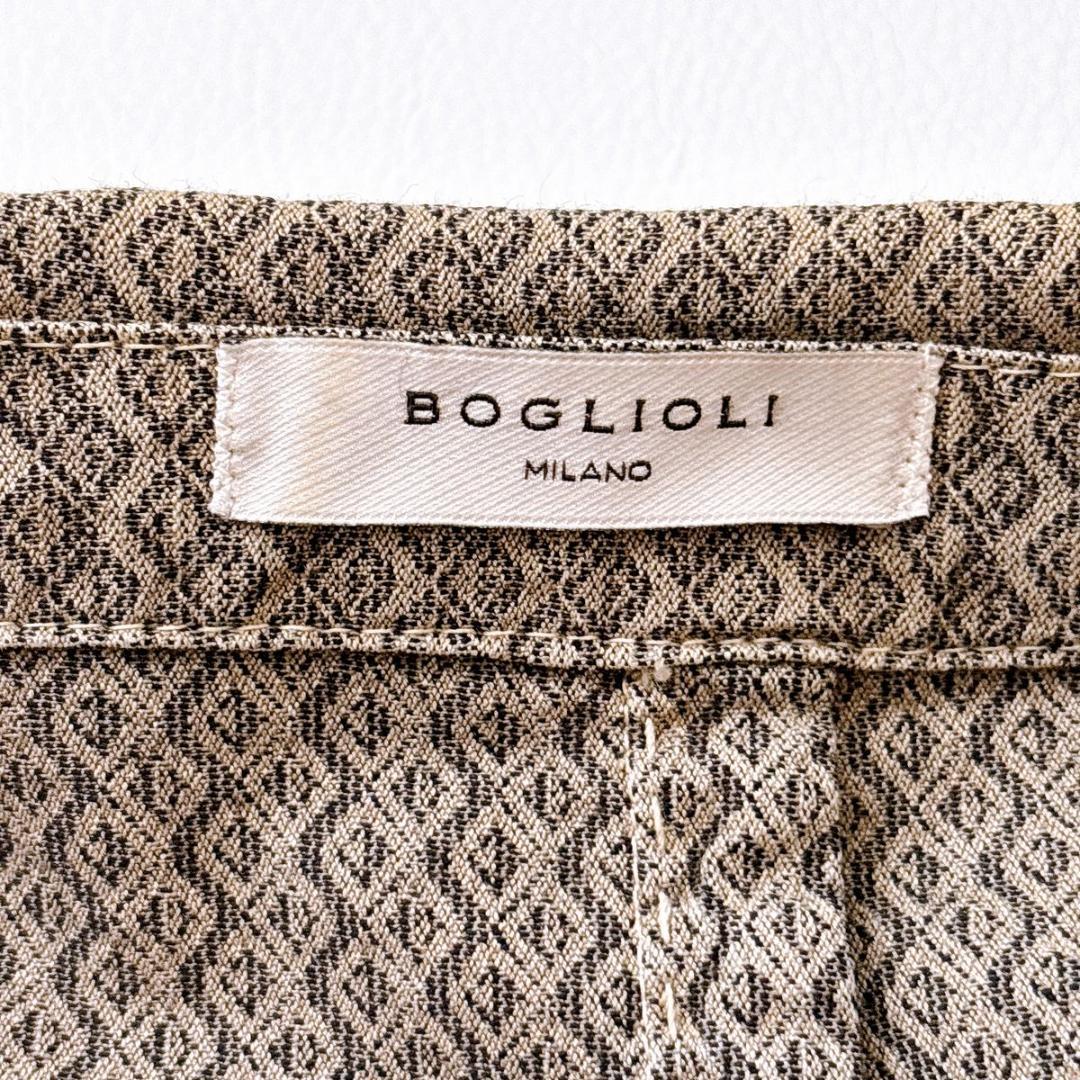 BOGLIOLI COAT 最新ロゴ 総柄 コットン ジャケット 44　S〜M