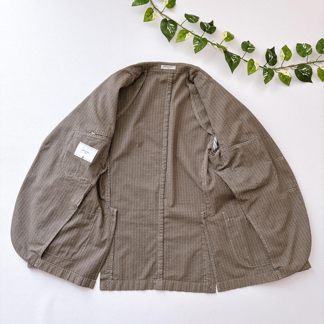 BOGLIOLI COAT 最新ロゴ 総柄 コットン ジャケット 44　S〜M