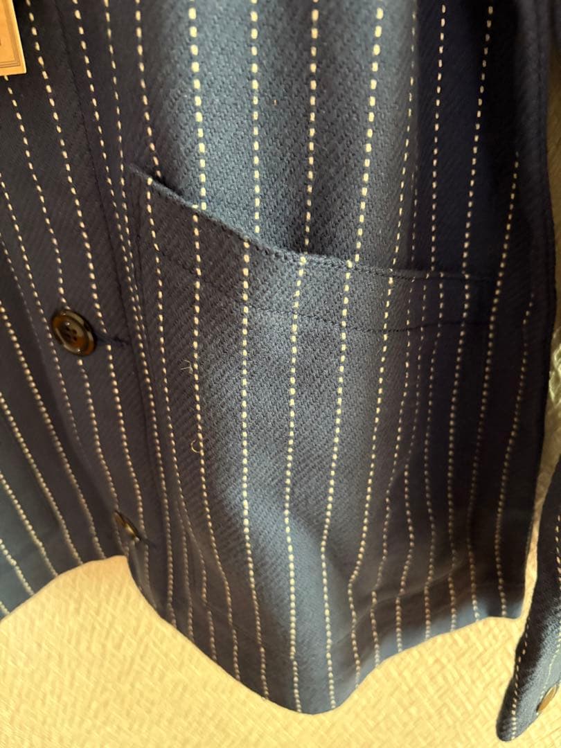 は*な様 ウエストライド☆WESTRIDE☆ストライプ長袖ジャケット☆XL42カ