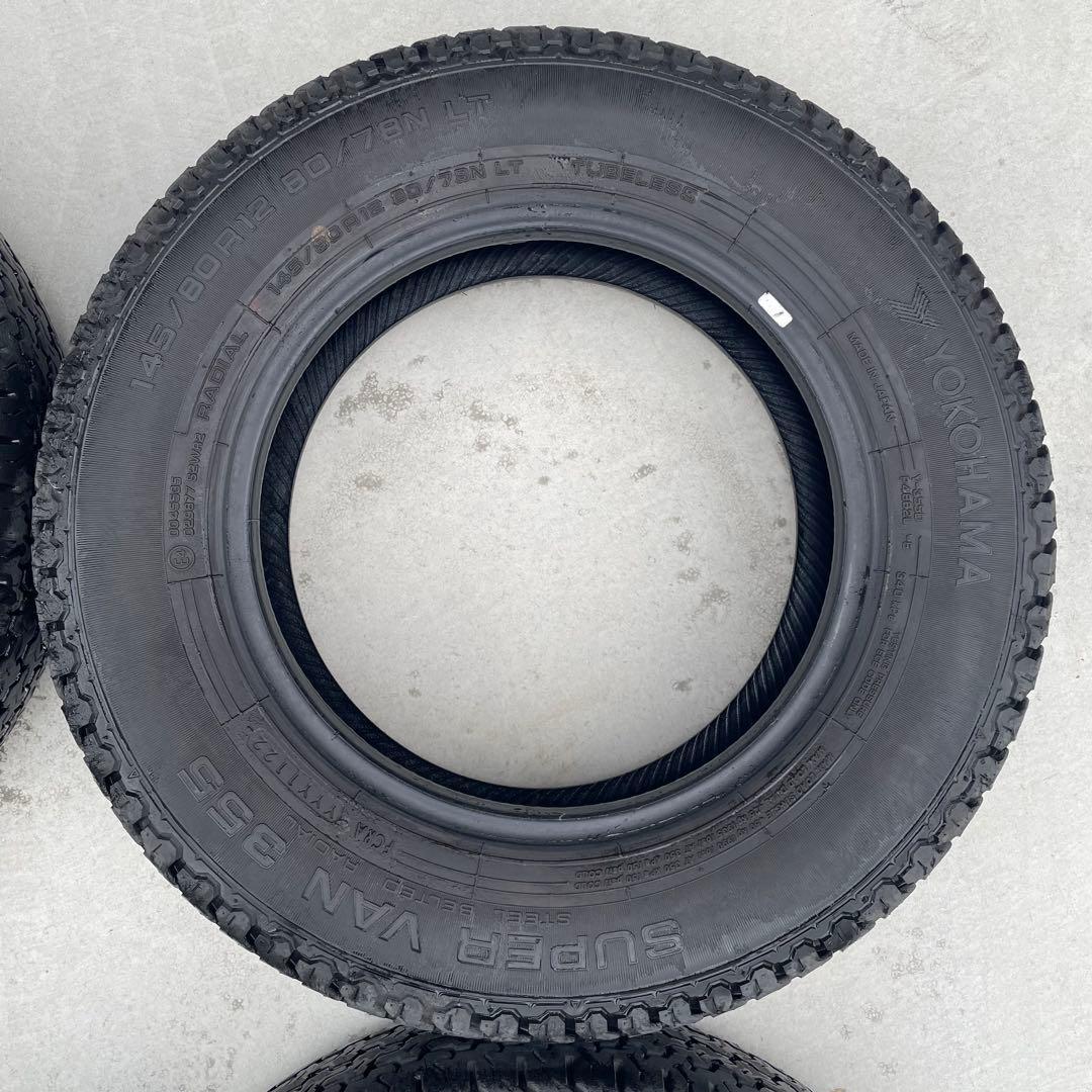 YOKOHAMA SUPER VAN 355 145/80r12 4本 (中古)