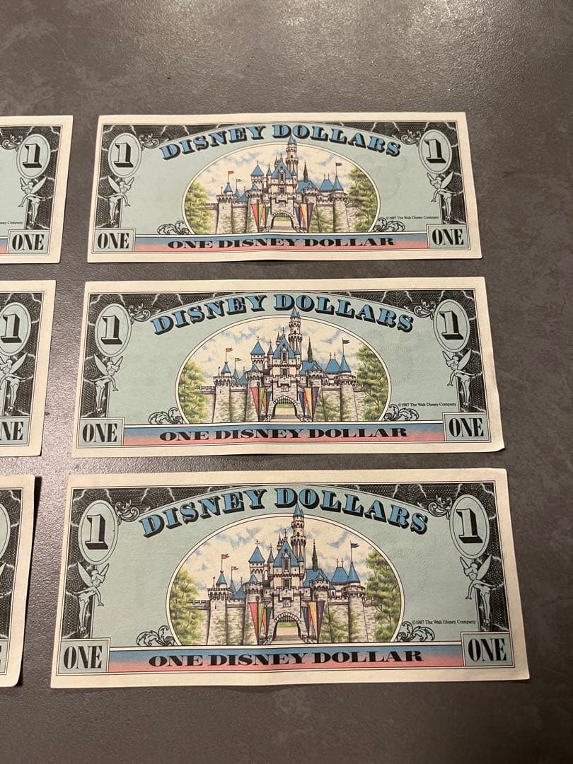 ディズニーダラー　外貨　古銭　記念紙幣　コレクション　6枚まとめ売り