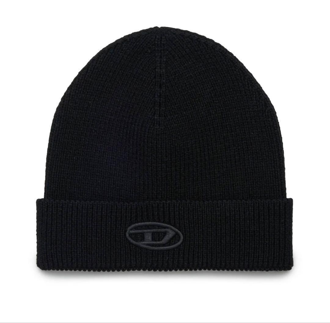 【新品未使用】大人気！大人もOK！DIESEL ニット帽　ブラック