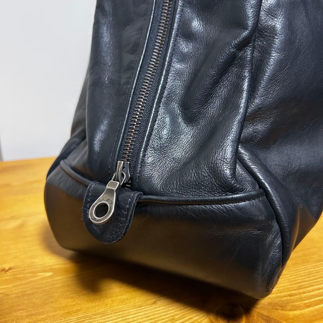 ジャスmb レザーボストンバッグ　黒　美品　LIFT別注　エディスリマン　ジャス